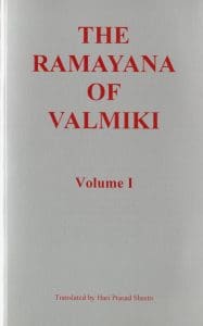 Cover of Ramayana of Valmiki