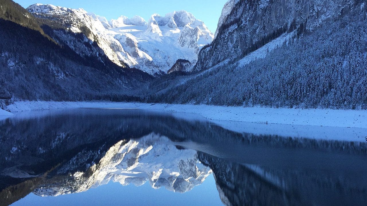 mountain and reflection with link to meditation