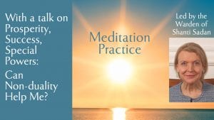 Sun and see and link to non dual meditation practice